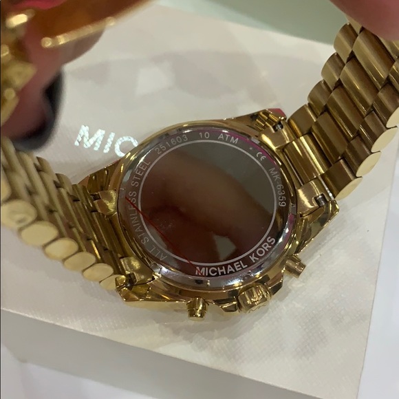 MICHAEL KORS Bradshaw Chronograph Watch—Gold/Rose - Picture 5 of 11